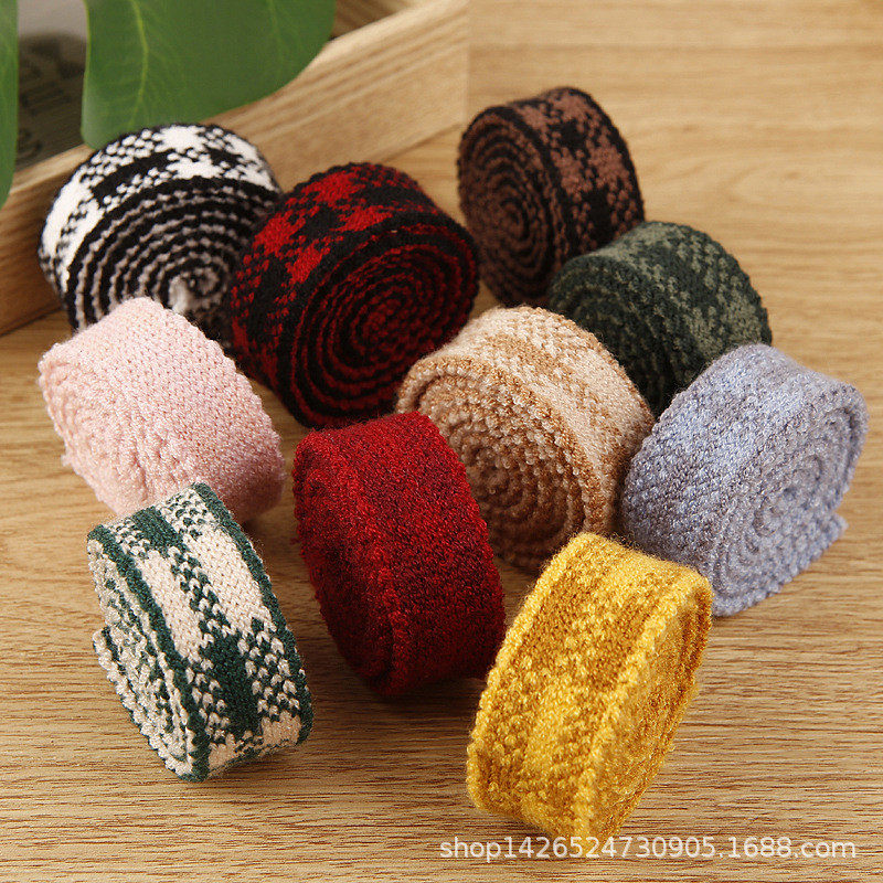 针织毛线双色格子织带 儿童发饰服装鞋帽辅料diy手工蝴蝶结丝带,居家布艺,丝带/绸带/布带,淘宝优惠券,粉丝福利购,淘宝优惠卷