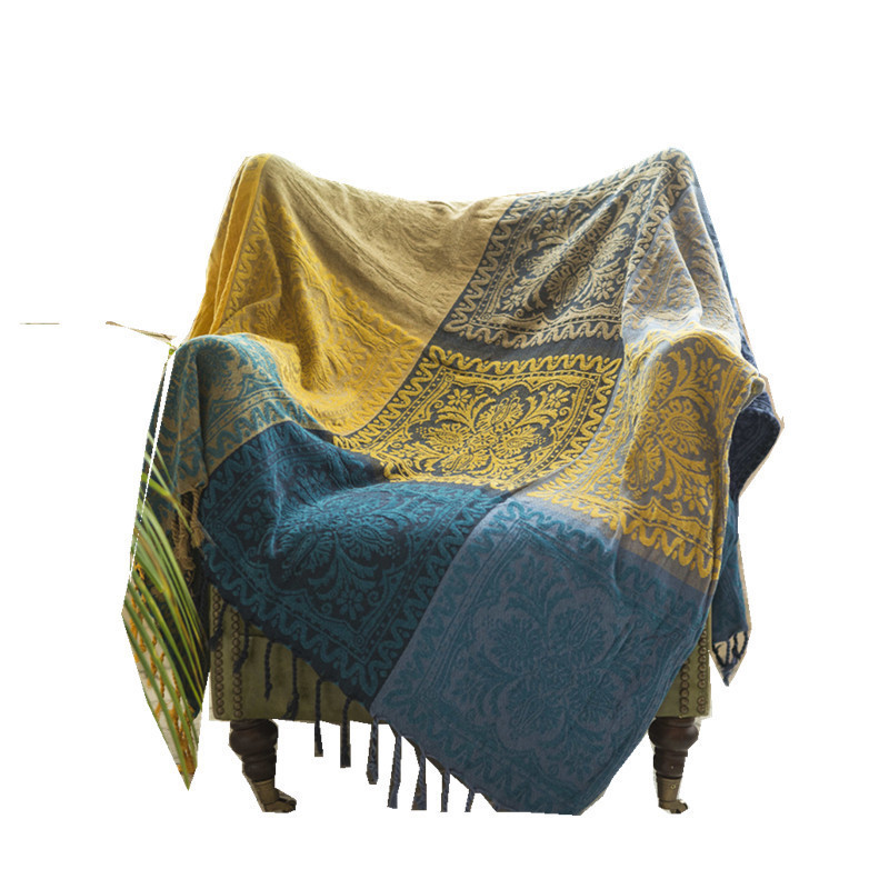 北欧地毯沙发巾防尘罩民族飘窗毯毯沙发盖毯沙发罩床单可