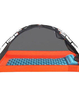 防蚊防水灰橙色携带轻便快速打开露营帐篷