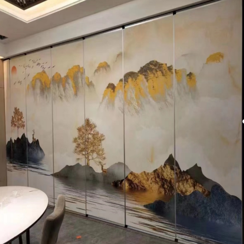 酒店活动隔断墙宴会厅包厢移动屏风折叠推拉门展厅隔音高隔断墙