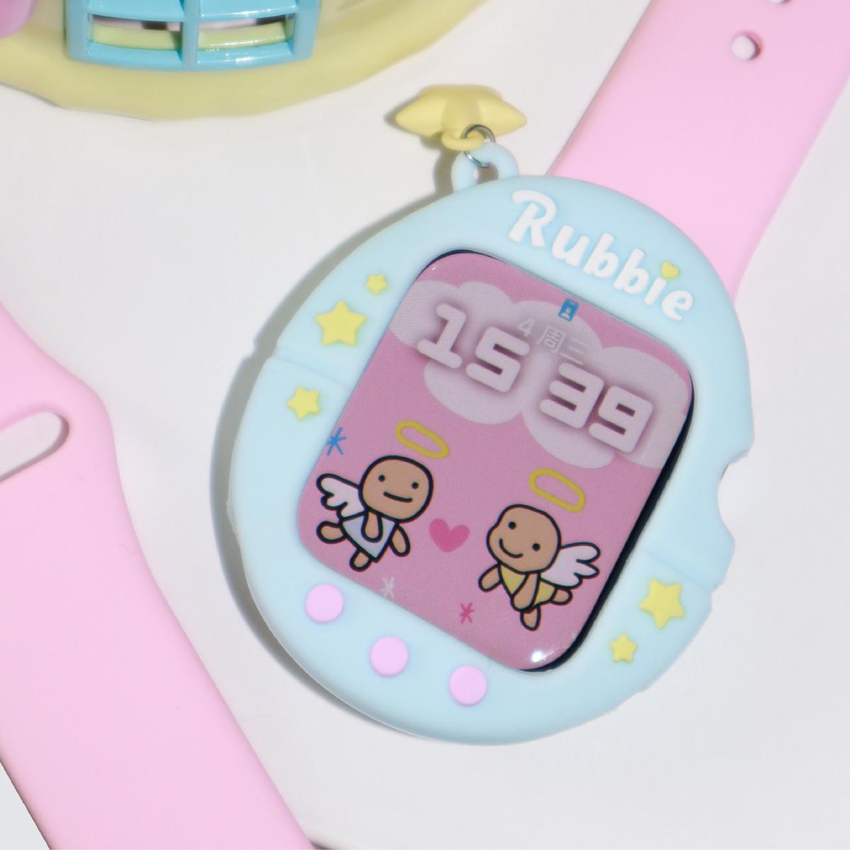 Rubbie原创·奶蓝电子宠物硅胶表壳iwatch智能手表表带applewatch
