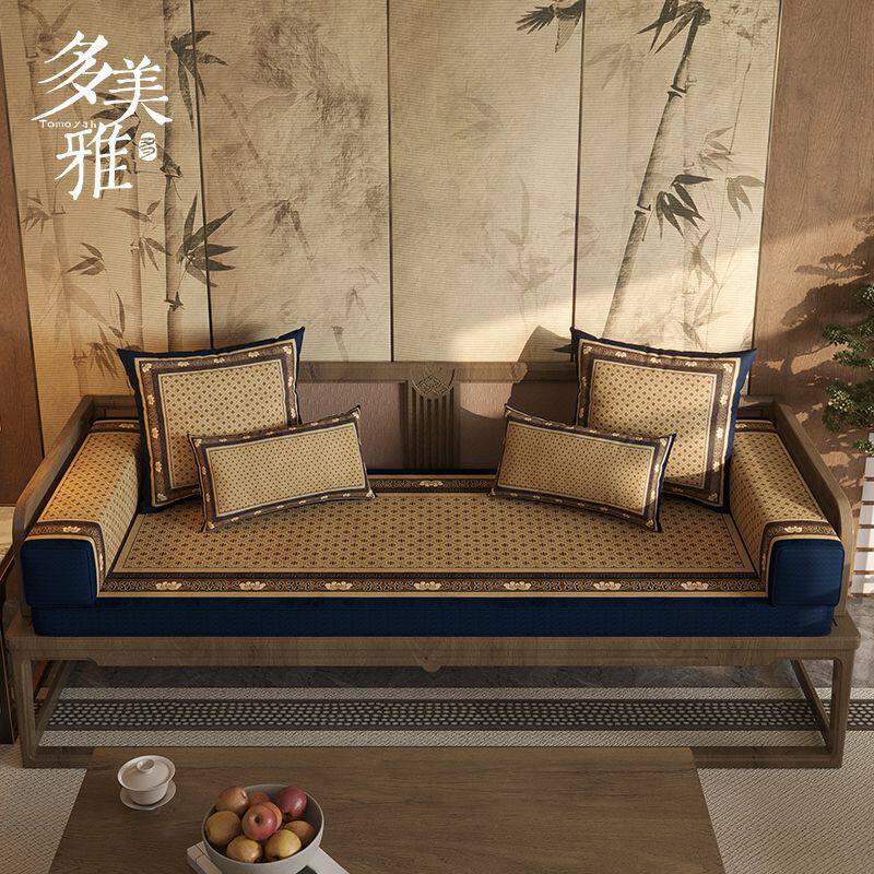 【凤阙】新中式红木沙发垫高级感高密度海绵飘窗垫窗台垫轻奢坐垫