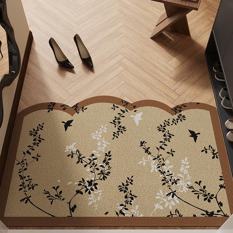 中古风地垫入户门垫进门门口地毯耐脏丝圈法式复古感防滑入户脚垫