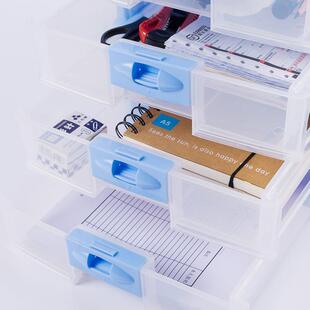 办公桌面抽屉式文件盒A4纸文件夹收纳层柜商务整理架收纳盒整