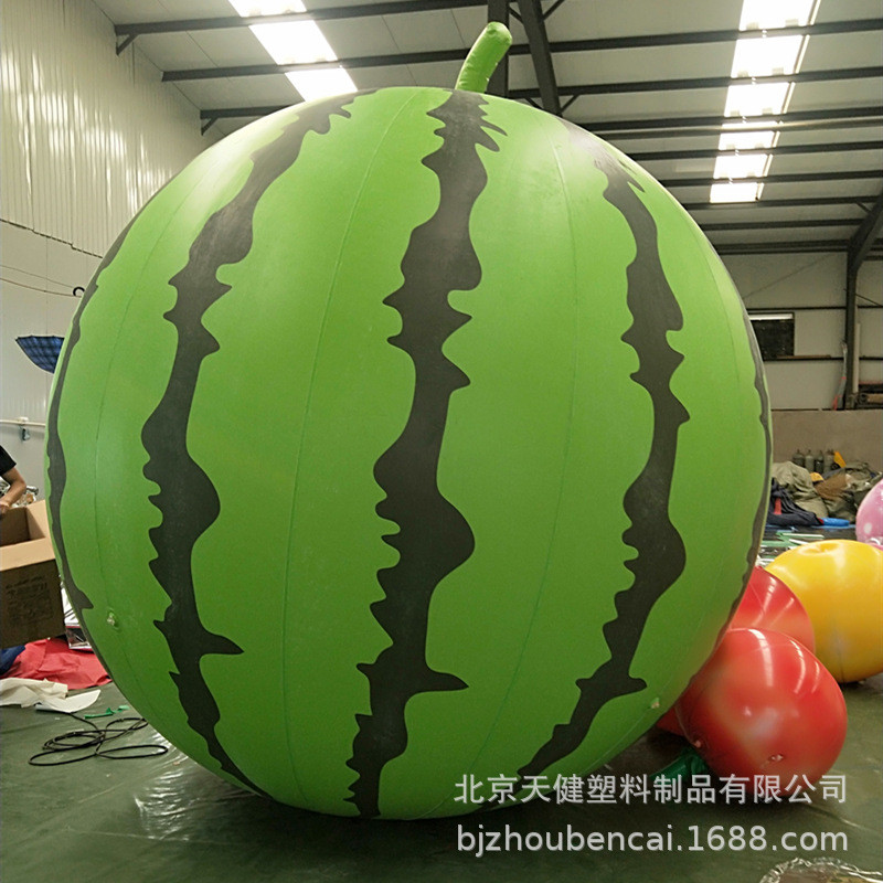 网红充气西瓜气模充水果蔬菜模型气膜农副产品展览展示美陈道具