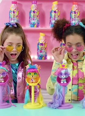 I love vip pets 美发宠物狗我爱贵宾犬惊喜盲盒女孩编发玩具娃娃