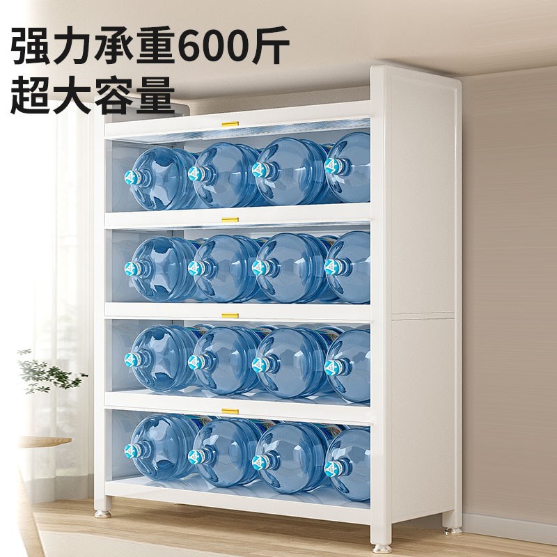 烤箱置物架厨房靠墙一体餐具收纳柜落地多功能碗架碳钢餐边储物柜