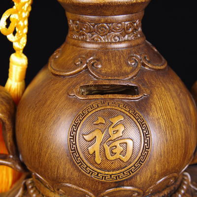 招财存钱罐葫芦摆件储存罐添福纳财聚财福禄中式家居玄关床头装饰