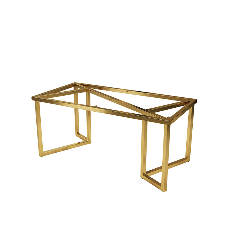 铁艺不锈钢架岩板桌腿茶桌会议桌架餐桌脚岩板支架办公桌茶几架子