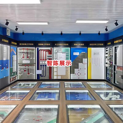 装修公司施工工艺展示全屋家装水电木瓦展柜多功能沉箱材料展示柜