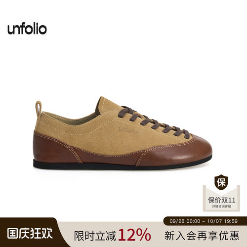 unfolio平底系带时装运动鞋
