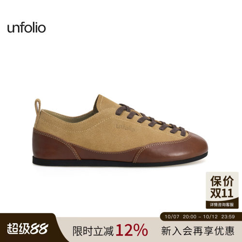 unfolio平底系带时装运动鞋