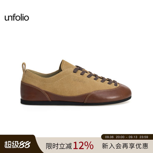 unfolio平底系带时装运动鞋