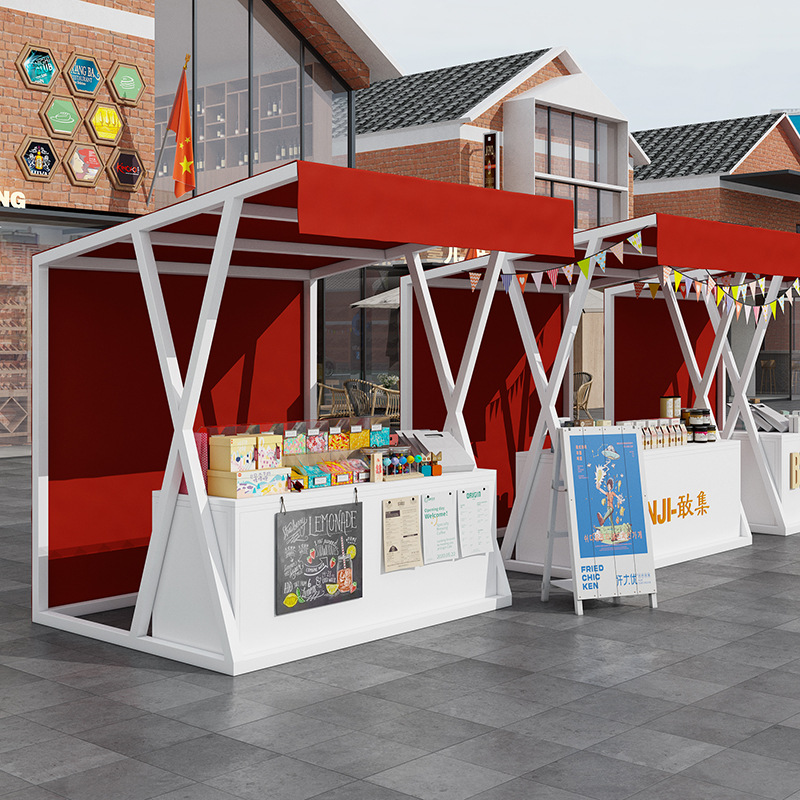 网红摆摊架铁艺可移动架子夜市集市摊位架景区地摊架子商业街