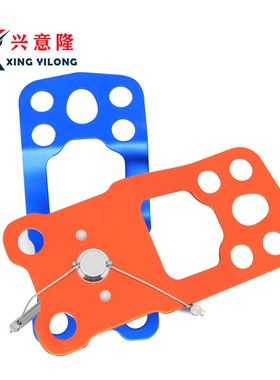 过结大滑轮户外攀岩登山速降横渡吊运索道滑索应急救援侧板滑轮组