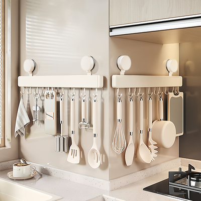 吸盘厨房挂钩免打孔挂杆