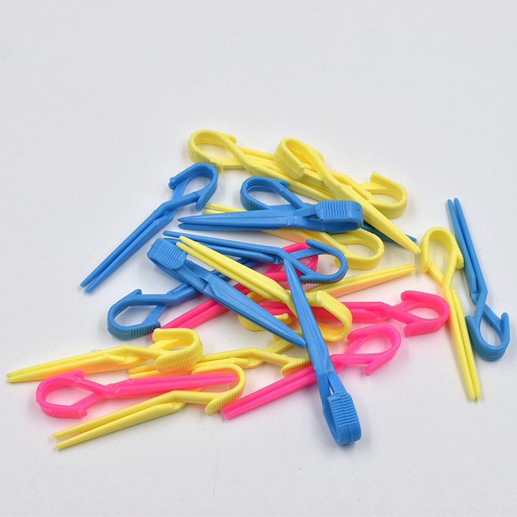 美发烫发染发交叉定位夹皮卡路夹子盒装烫发分区夹子纹理冷烫发夹