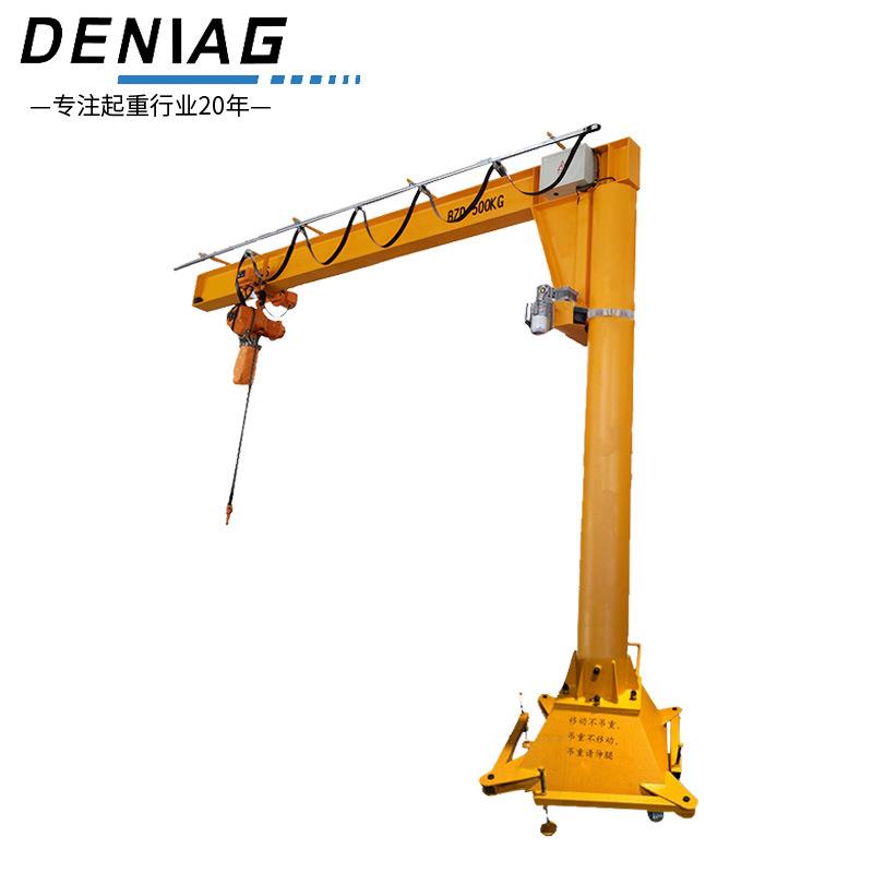 厂家直供1Tt悬臂吊60°旋转电动德玛格悬臂吊手动工字钢起重机