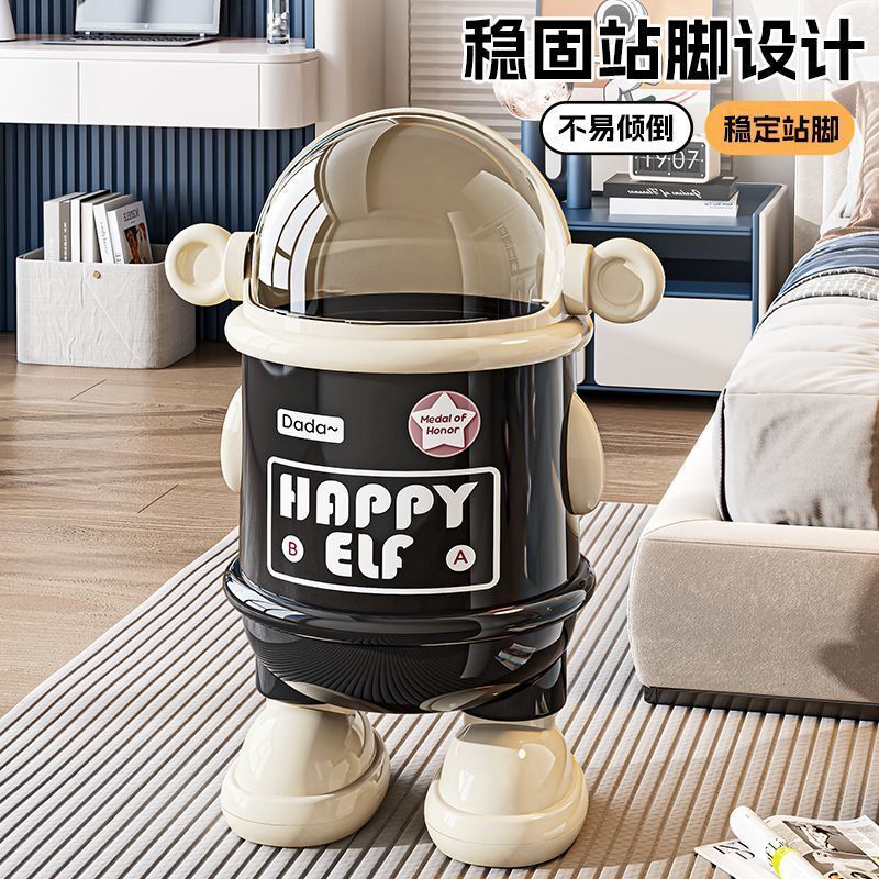 宇航员太空人垃圾桶家用轻奢高档