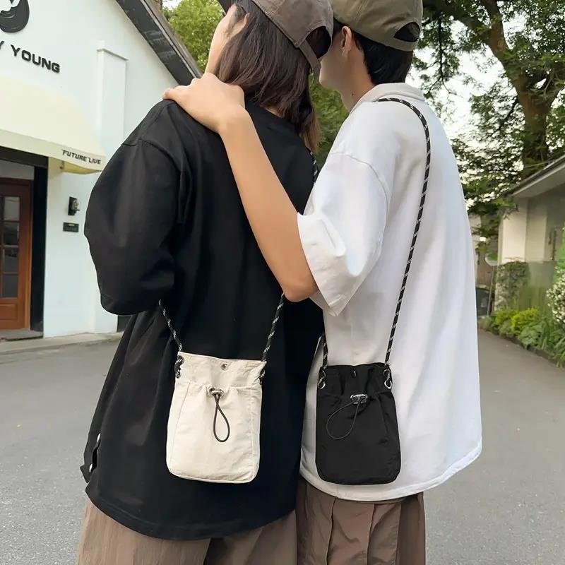 夏天手机小包包男女超轻薄纯色简约斜挎包运动骑行小挎包小背包潮