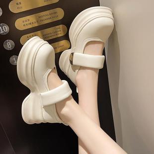 女孕妇主婚纱神器新娘鞋 玛丽珍鞋 婚鞋 婚礼伴娘鞋 松糕鞋 厚底增高鞋