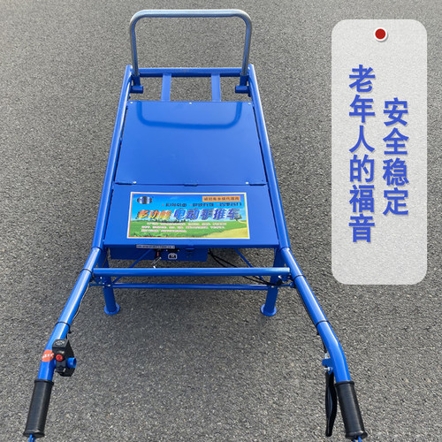 农用鸡公车爬坡手推小型s电动果园运输独轮两轮爬山虎双轮小推车