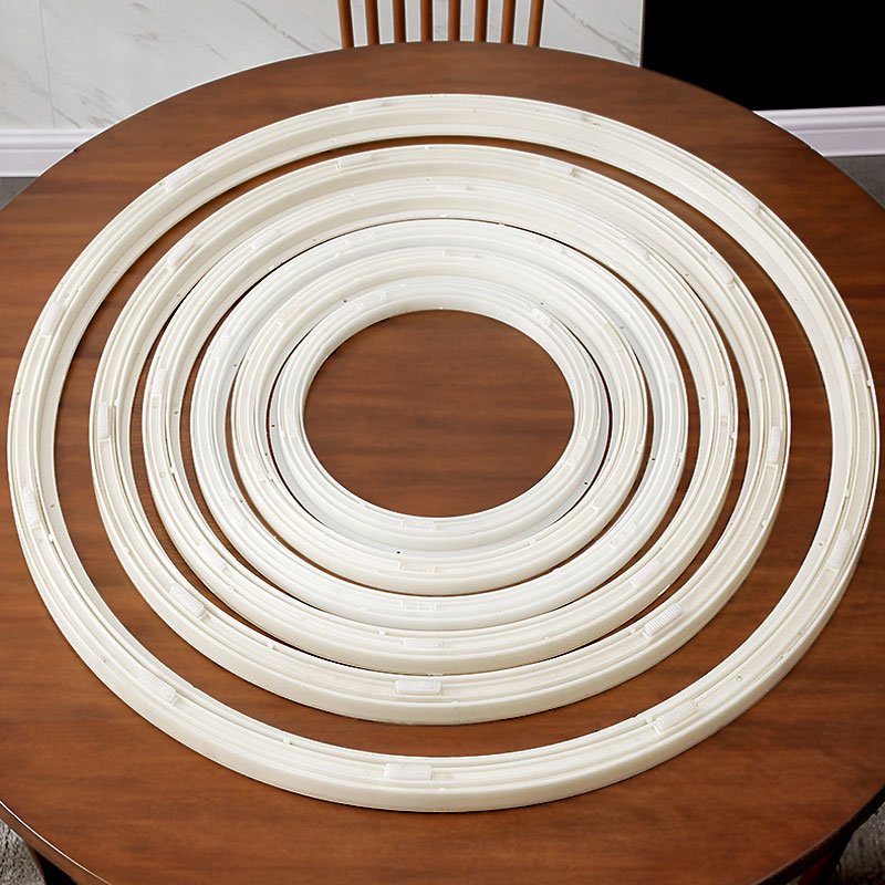 圆餐桌木质板式桌面1.2/1.5可折叠转盘配M塑料轨道整圆形家用底座