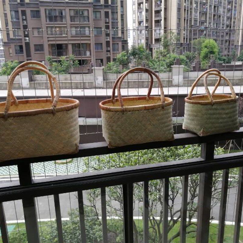 手工竹编篮超市购物手提篮家用买A菜篮水果收纳蔬菜篮环保提篮包,收纳整理,购物篮,淘宝优惠券,粉丝福利购,淘宝优惠卷