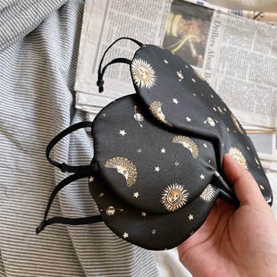 好物 太阳神 提升睡R眠 印花睡眠眼罩 禁欲系男 双面真丝眼罩