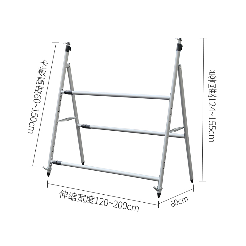 大型展板架宣传栏广告牌立式落地式宣传H展示架户外折叠伸缩海报