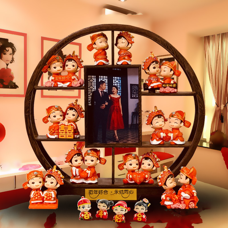 创意新婚庆结婚礼物客厅摆件高档朋友H实用送礼家居装饰品工艺礼