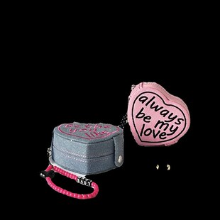 心形蛋糕首饰盒迷你收纳盒随身便携旅H行收纳包戒指珠宝收纳盒挂