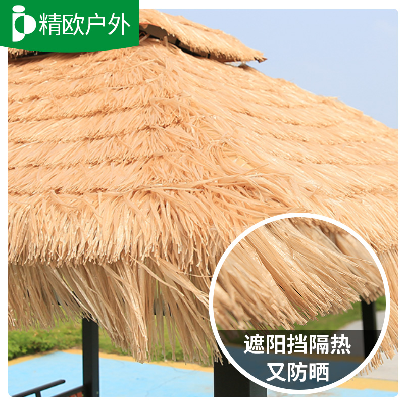 凉亭户外中式庭院别墅院子花园防腐木小木屋景农S家区休闲茅草亭