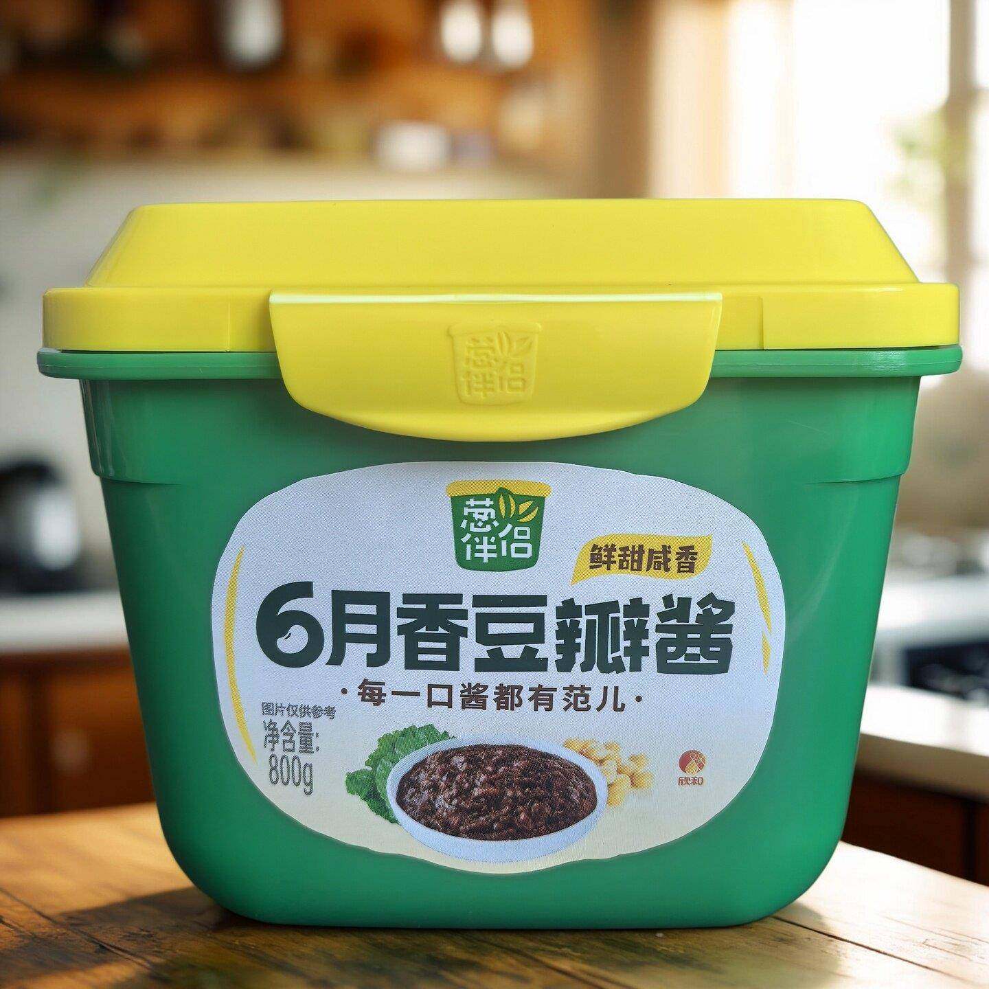 旗舰欣和葱伴侣6月香豆瓣酱800g桶装咸香煎饼炒菜拌面韩式黄豆酱,粮油调味/速食/干货/烘焙,豆瓣酱/豆酱/黄豆酱,淘宝优惠券,粉丝福利购,淘宝优惠卷