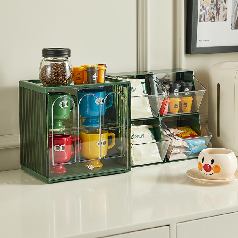 放杯子置物架家用防尘玻璃水杯马克杯茶杯架桌面吧台咖啡杯收纳盒