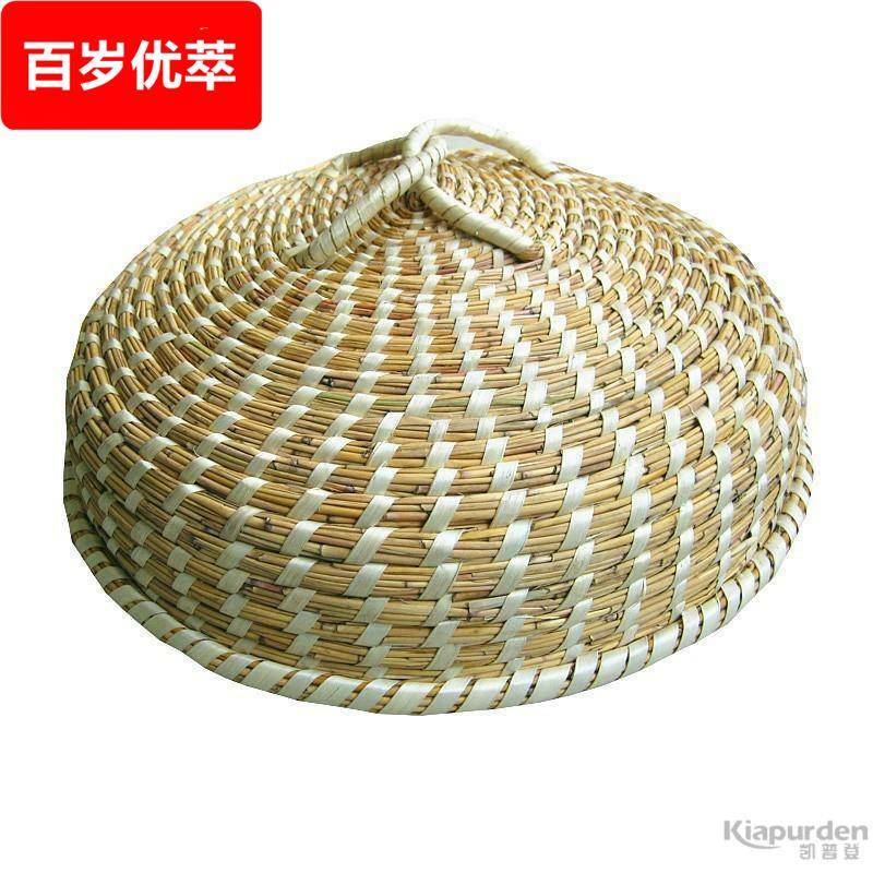 高/蒸锅40老式防/30圆形2834锅盖草编盖子蒸馒头/家用/32盖滴水