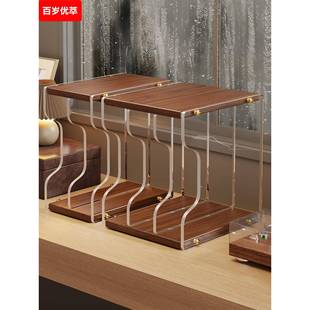 亚克力cd碟片收纳架黑胶唱片置物架落地碟片展示架桌面储物书柜