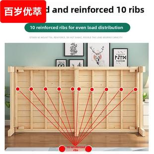 折叠床简易单人床全实木板床1米 90公分宽工地用午睡床医院陪护床