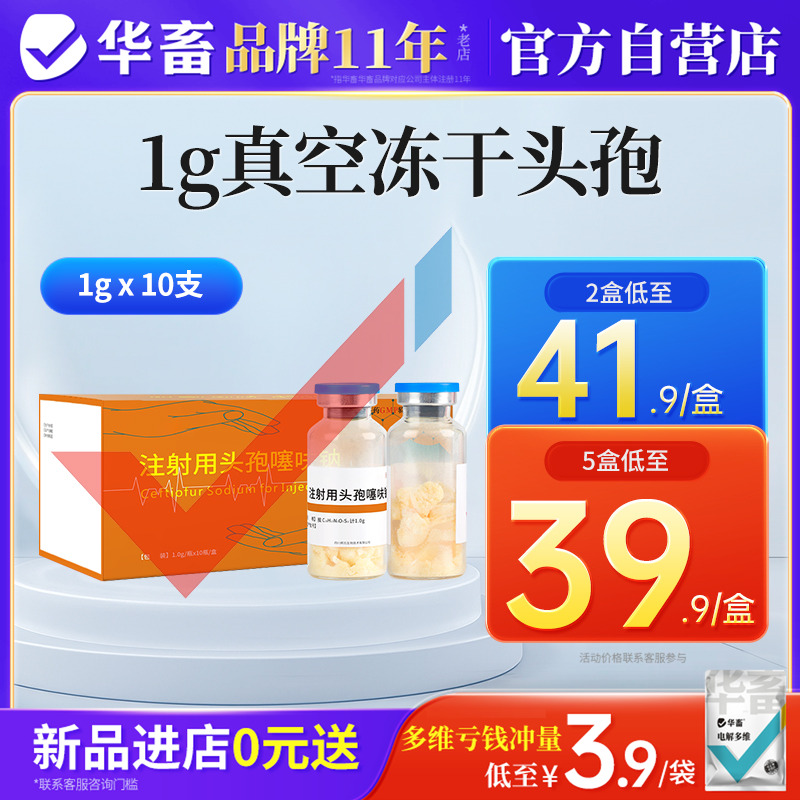 华畜兽用真空冻干头孢噻呋钠粉针