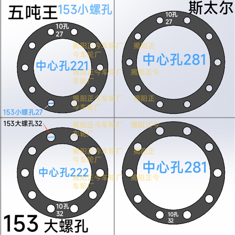 汽车卡客车轮毂钢圈垫片 铁片法兰片 轮毂芯保护片T 轮毂平垫 垫