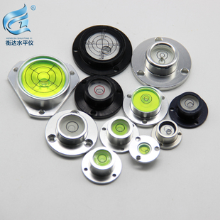 全金属水平仪高精度水平气泡便携水D准仪牛眼式水准泡法兰盘水平
