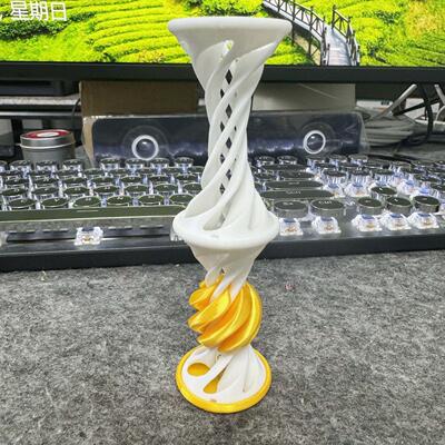 新款3D打印螺旋玩具解压摆件