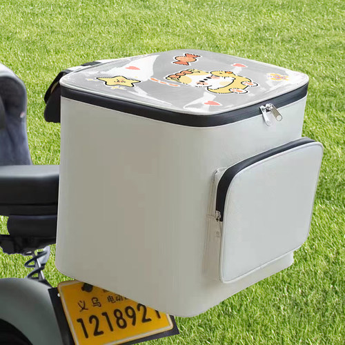 升级创意电动车后挂包特大号卡通防盗小车收纳雨衣大容量头盔通用