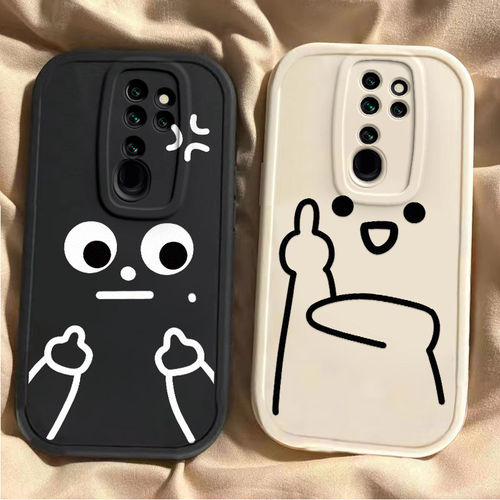 搞怪表情适用红米Note8Pro手机保护壳M1906G7E保护N8P套redminote小米Redmi新款Por外壳noto硅胶nont全包n0te