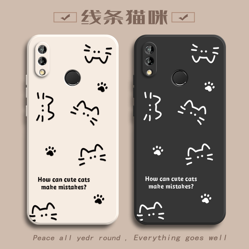 适用华为Nova3E手机壳nove3i保护套nova3新款nava软硅胶navo全包防摔nave诺娃N3E外壳HUAWEINova女款简约猫咪
