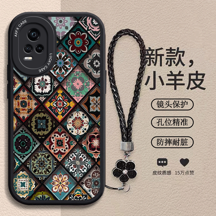 五彩图腾适用vivos7手机壳s7t保护套新款s7e活力版女全包防摔v2020a国风硅胶维沃vovis7小羊皮s7e活力板外壳