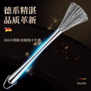 304不锈钢锅刷厨具清洁刷加长手柄钢丝刷子可挂式刷子去污钢丝刷