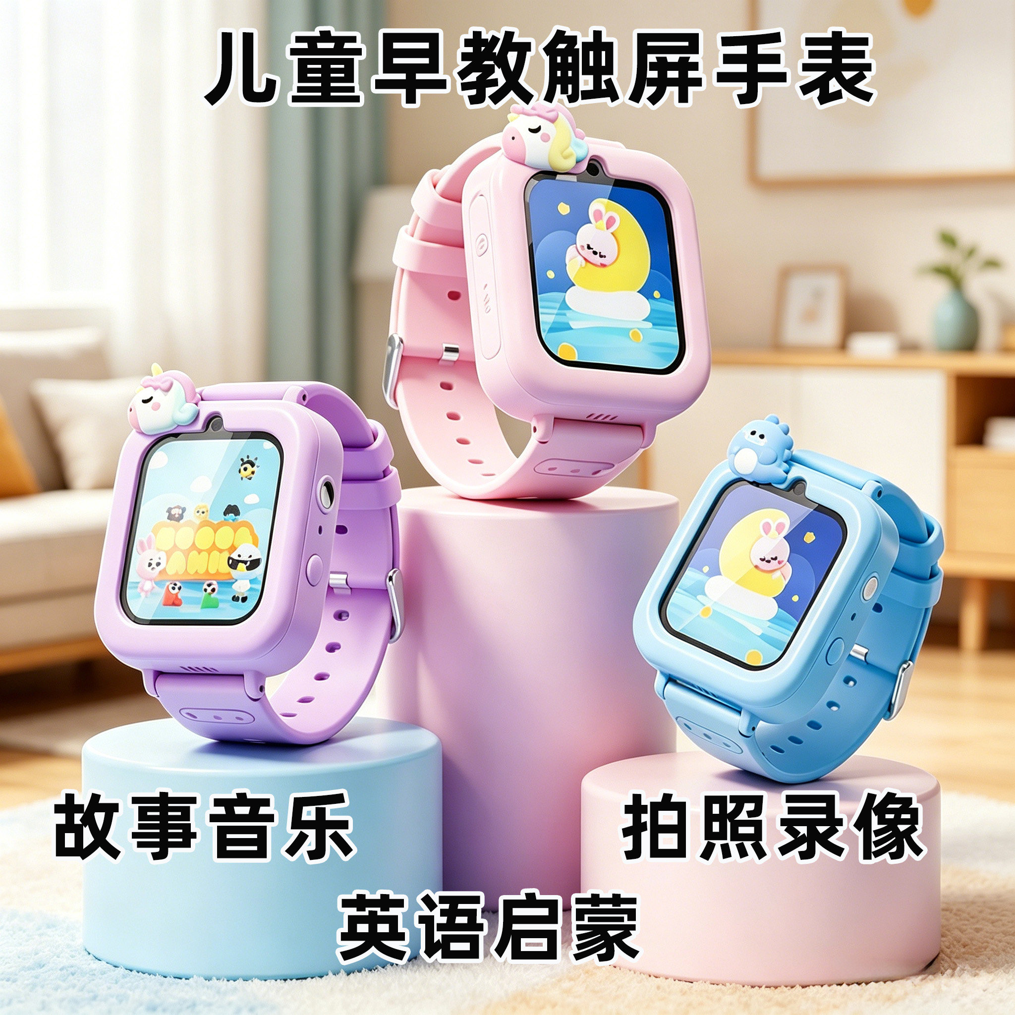 益智早教触多功能手表儿童玩具图片