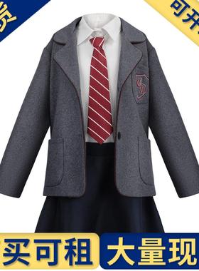 出租出售】玛蒂尔达灰色校服cos服音乐剧霍滕西亚儿童装角色扮演c