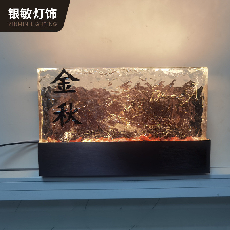 批发创意通体发光灯箱广告牌门店招牌悬挂广告水晶门牌灯牌